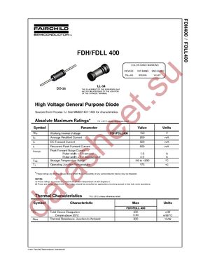 FDH400 datasheet  